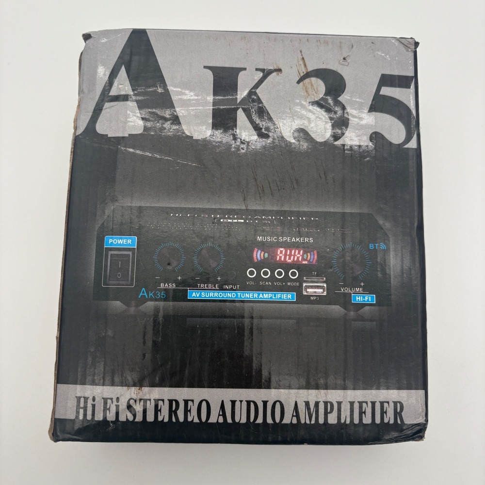 AK35 HiFi Stereo Audio Amplifier Bluetooth AV Surround Tuner MP3 USB AK35-B