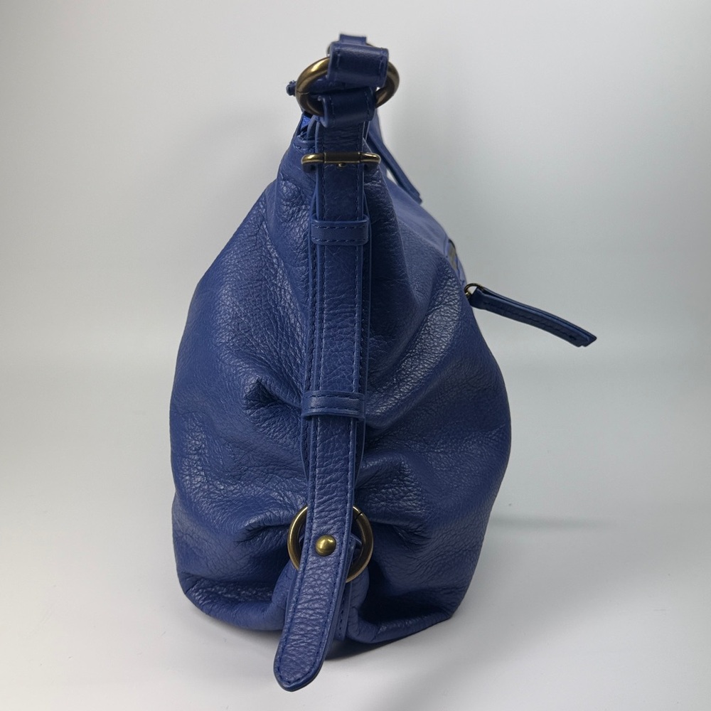 American‎ Leather Co. Thayer Perfect Hobo Bag Cerulean Blue - Picture 7 of 10