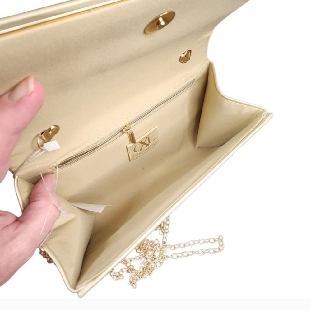 Christian Lacroix Gold Wristlet Clutch - Picture 7 of 8