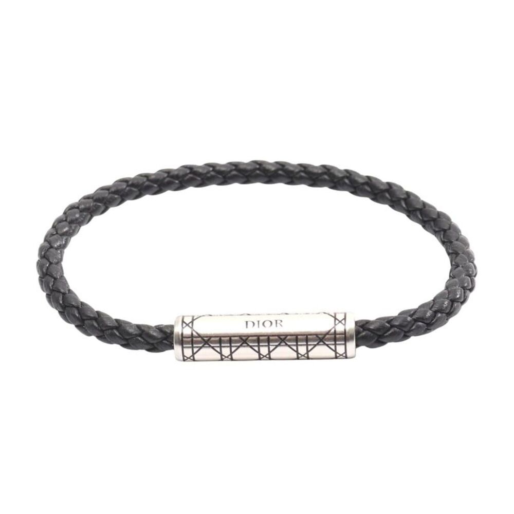 Dior Cannage Leather Stainless Bracelet