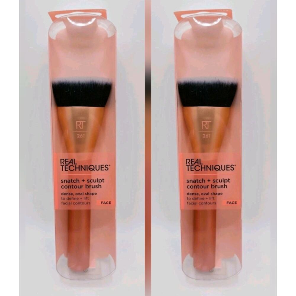 2X Real Techniques Snatch + Sculpt Contour Makeup Brush #261 FACE