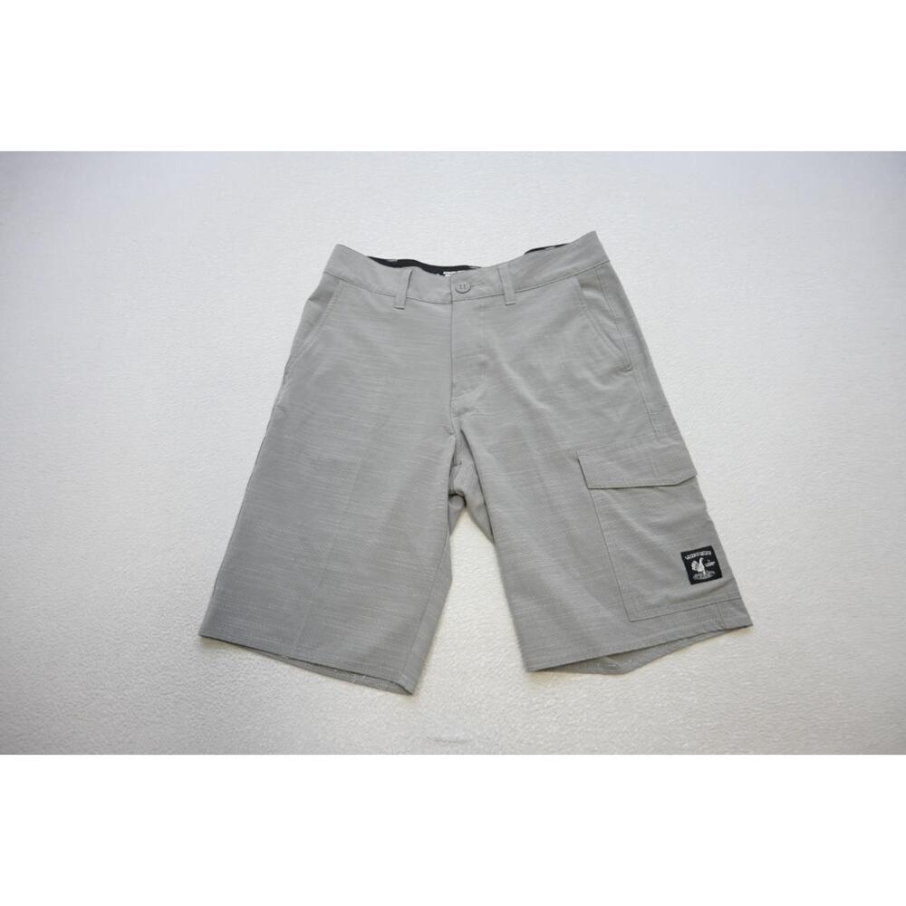 Vans Vanphibian Hybrid Board Shorts Gray Flat Cargo‎ Athletic Mens Size 28