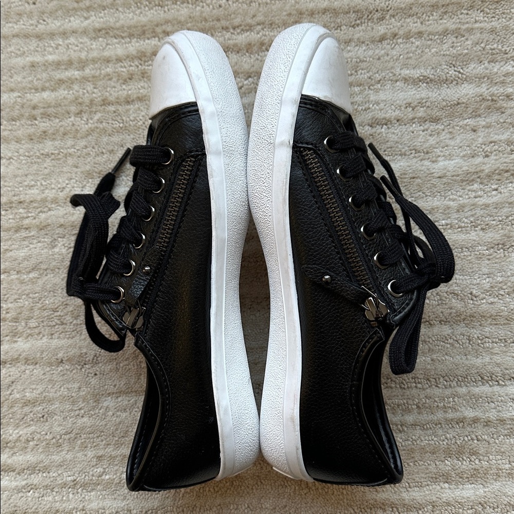 NWOB COACH Empire Zip Lace-Up Sneakers Leather Black Size 6.5 - Picture 10 of 17