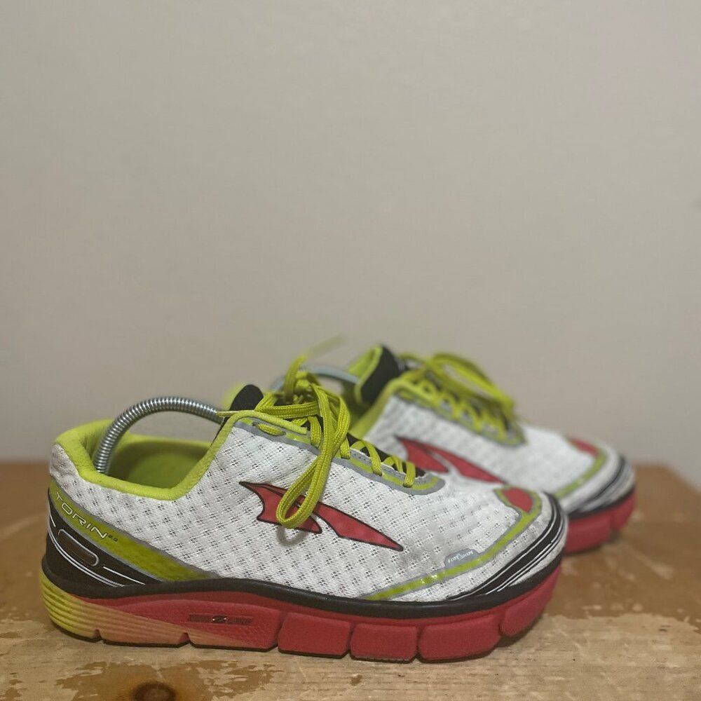 Altra Torin 2.0 Zero Drop US A1534-1 Running Shoe White/Red/Yellow Men's Sz 10