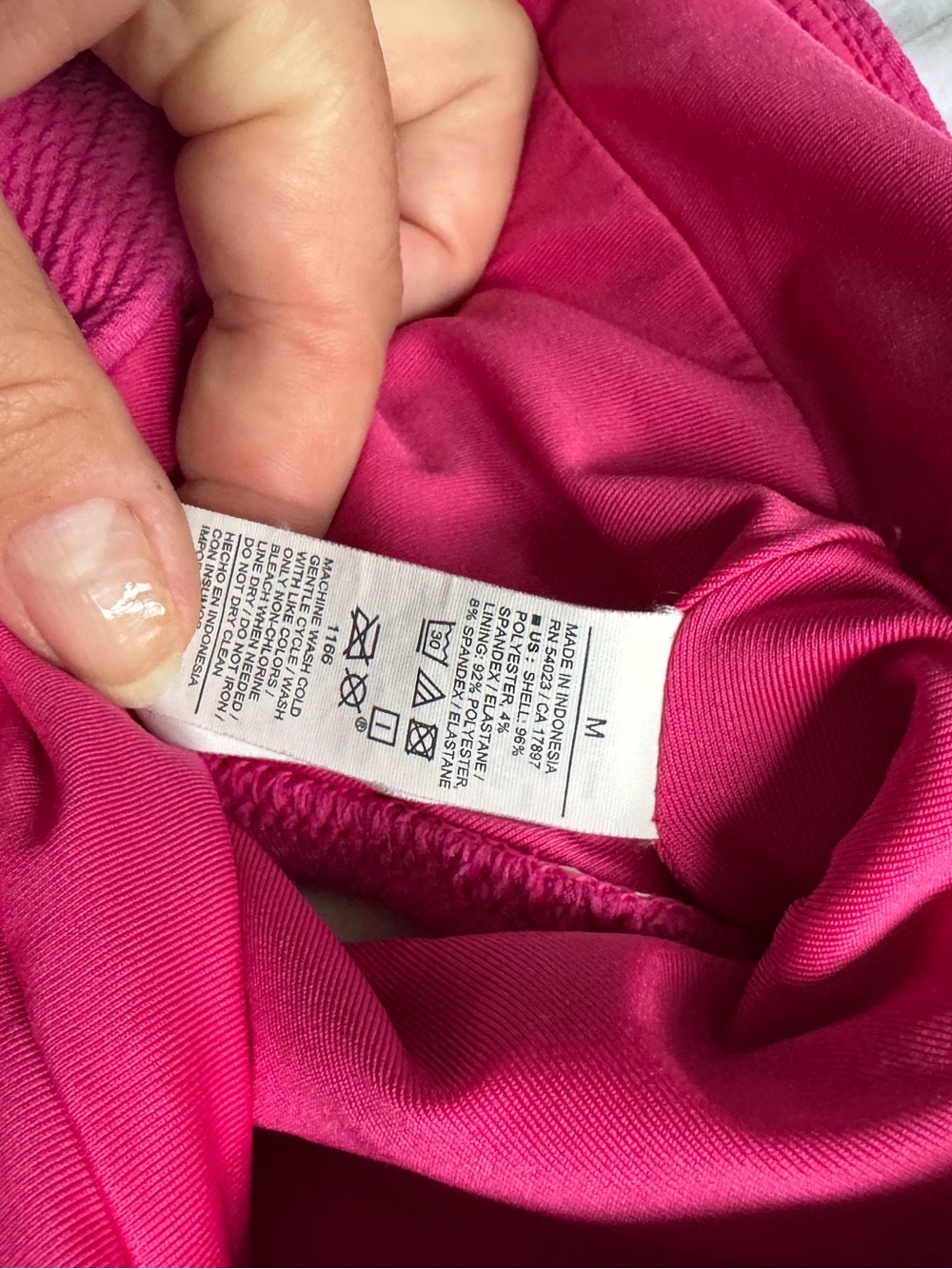 Old navy High-Waist Textured Bikini Bottoms - dark magenta M - Picture 3 of 4