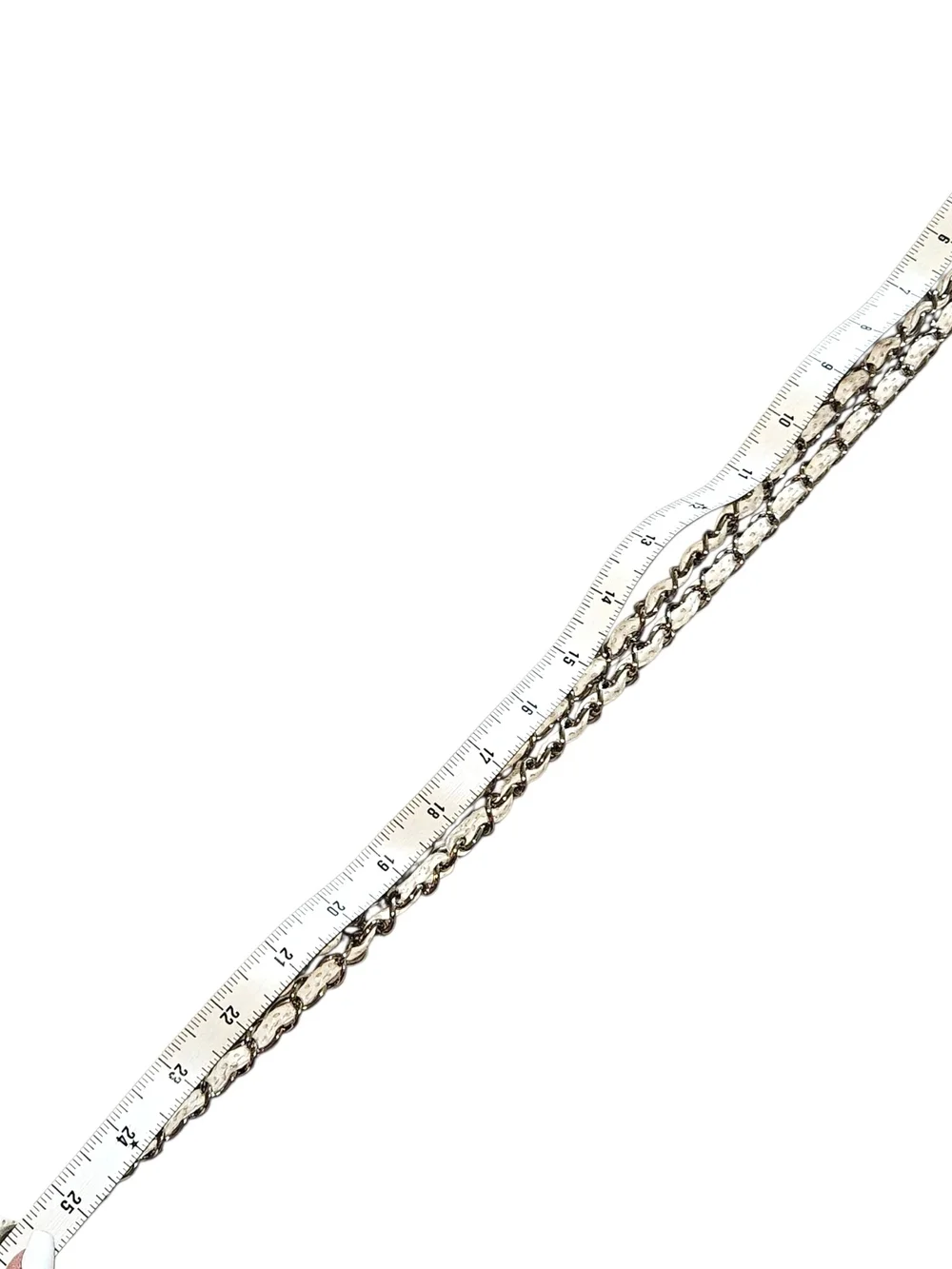 Chanel White Quilted Crossbody Bag with Silver Chain - Picture 11 of 16