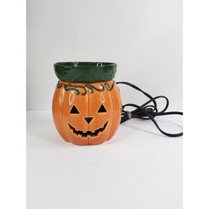 Scentsy Halloween Pumpkin Jack-O-Lantern Full Size Wax Warmer Retired