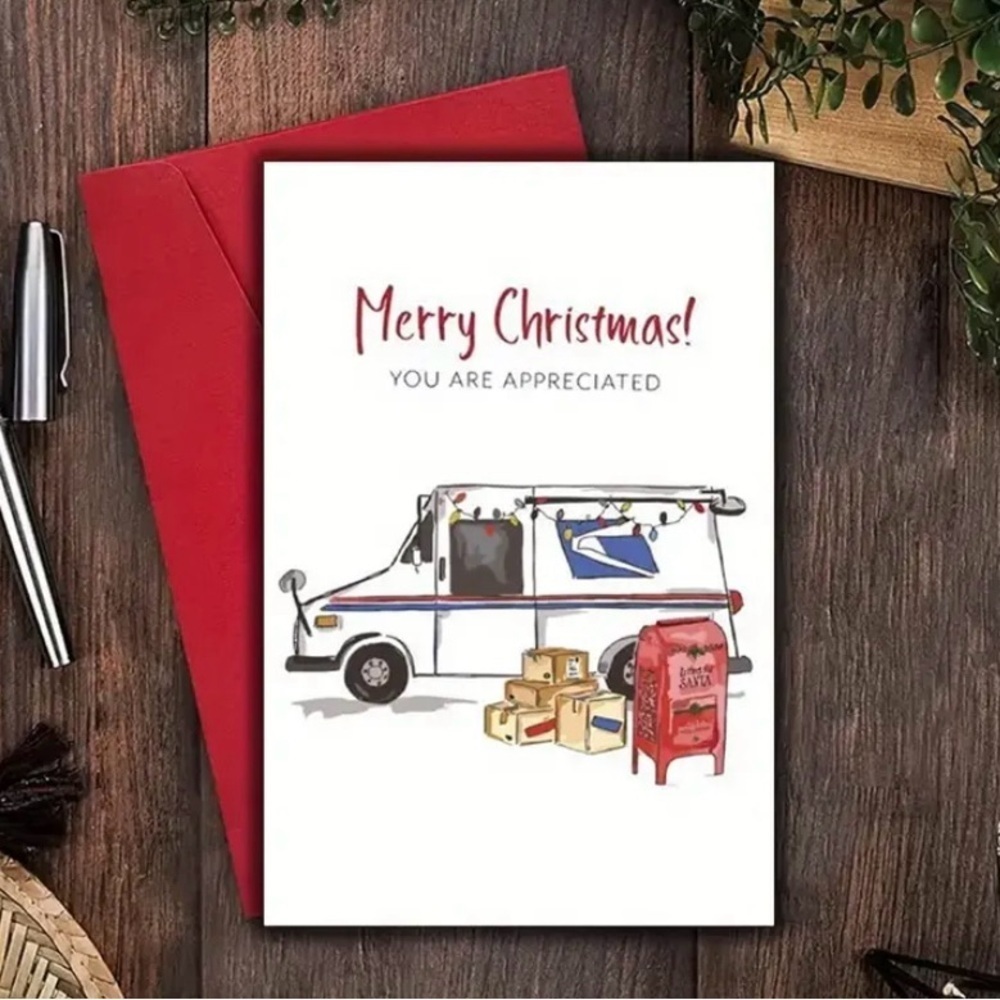 Christmas Card for Postal Worker’s Appreciation - You Probably See Them Daily 😁 - Picture 3 of 7