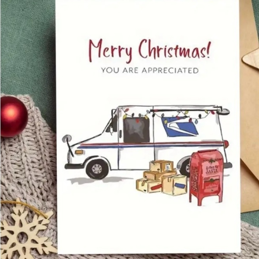 Christmas Card for Postal Worker’s Appreciation - You Probably See Them Daily 😁 - Picture 7 of 7