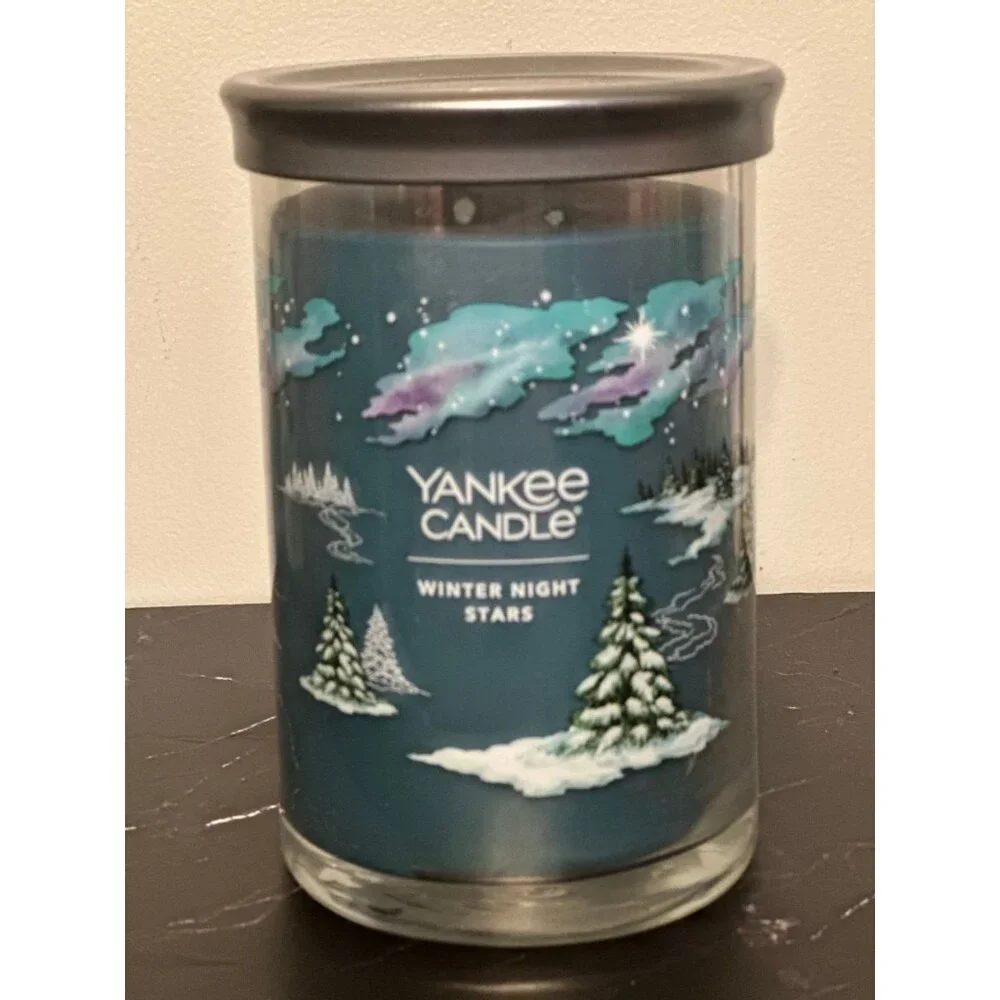Yankee Candle Winter Night Stars - 2 wick candle - NEW - Picture 1 of 2