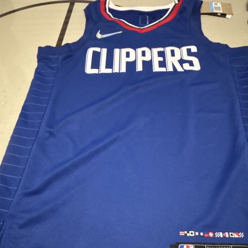 Nike NBA Los Angeles Clippers Blue Basketball Jersey Men Size 44