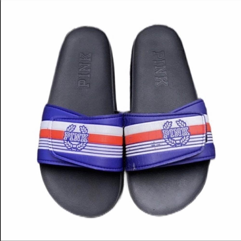 PINK VICTORIAS SECRET SLIDES SIZE 9