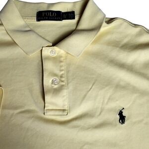 Polo Ralph Lauren XL Yellow Classic Fit Pony Logo Short‎ Sleeve Polo Shirt  Soft