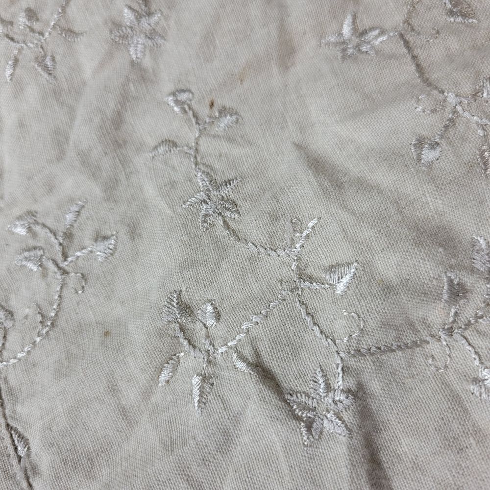 Talbots Women's Irish Linen Embroidered Button Down Blouse Size S - Picture 10 of 12