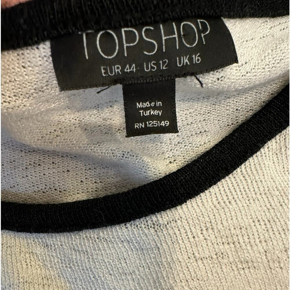 Top Shop Stripe Crop Sleeveless Top Women's Size 12 - Picture 6 of 8