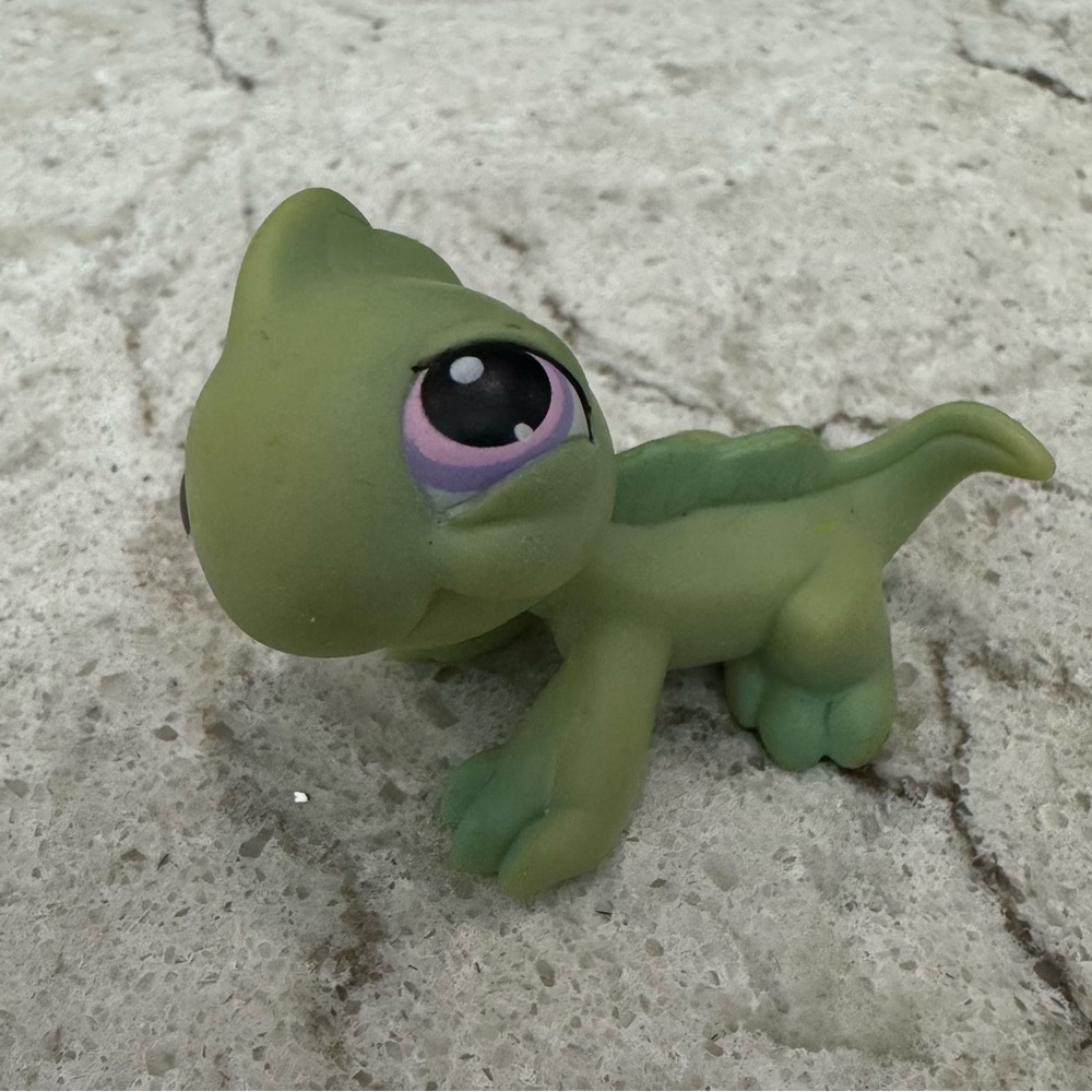 Littlest Pet Shop Set Of 7 Figurines Frogs Turtles Lizards Hasbro Authentic - Picture 9 of 13