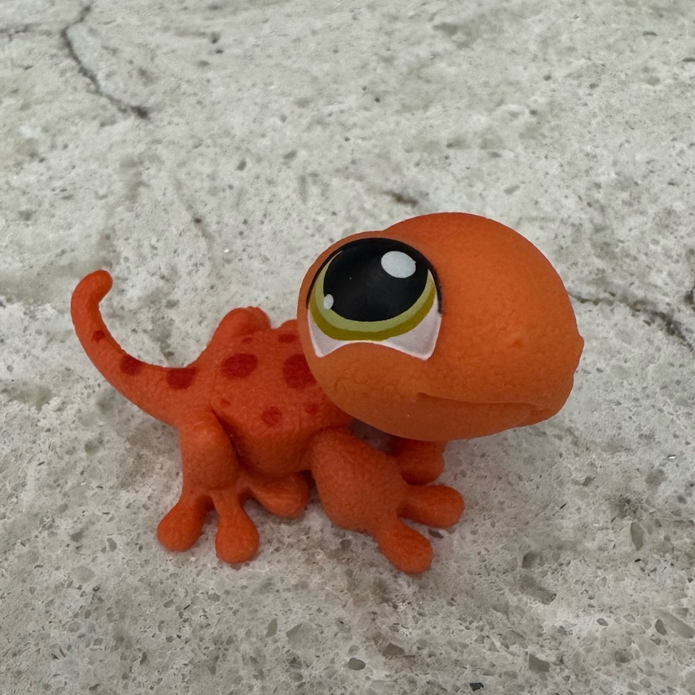 Littlest Pet Shop Set Of 7 Figurines Frogs Turtles Lizards Hasbro Authentic - Picture 10 of 13
