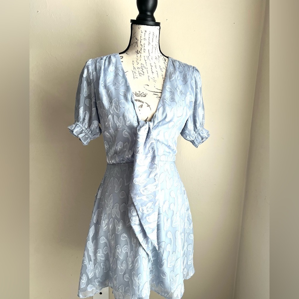 Vici Light Blue Midi Dress