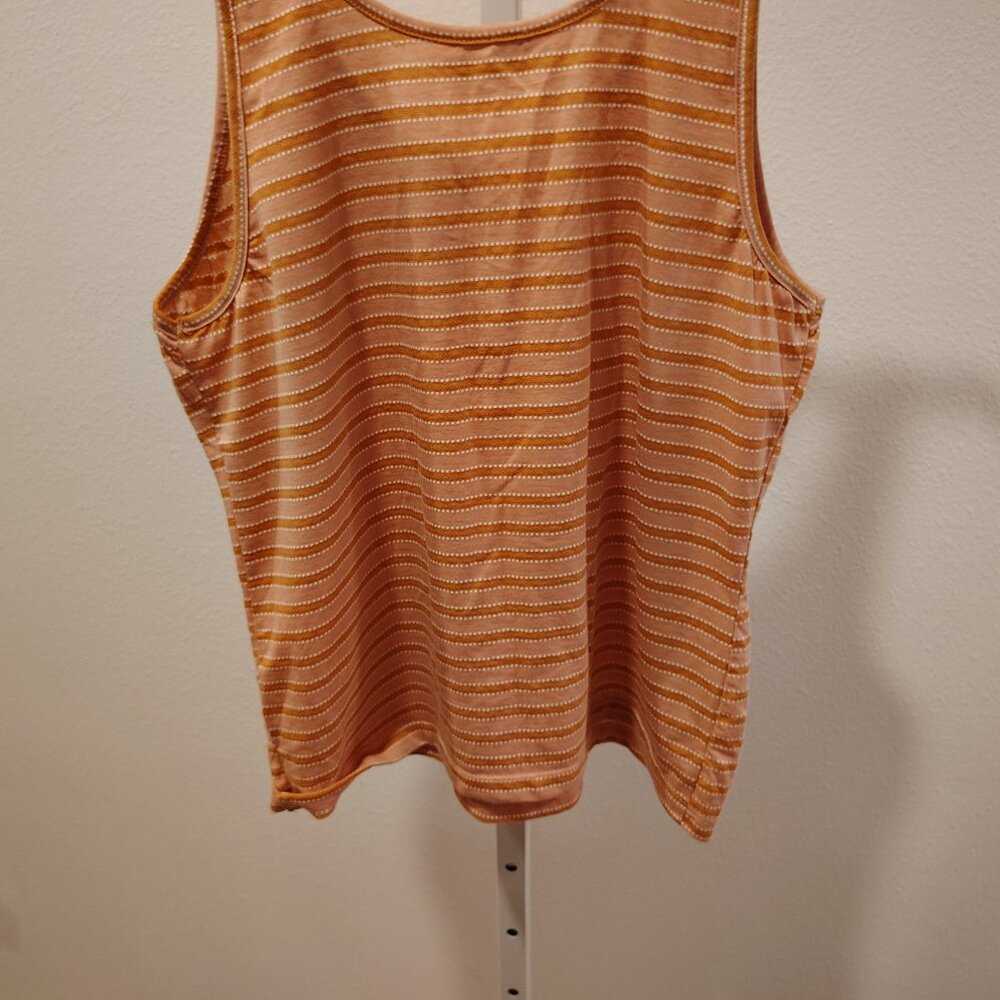 Sonoma Women's Tank Top Size Large NWT Buttons Stripes - Picture 11 of 12