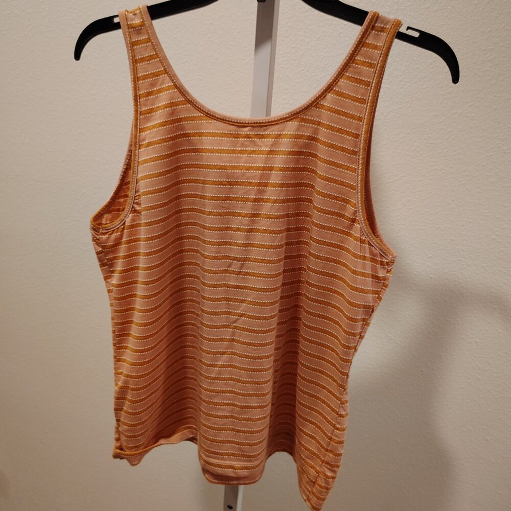 Sonoma Women's Tank Top Size Large NWT Buttons Stripes - Picture 12 of 12