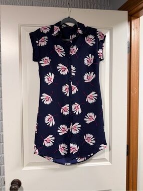 Express Lightweight Floral Shirt Dress Women’s XXS