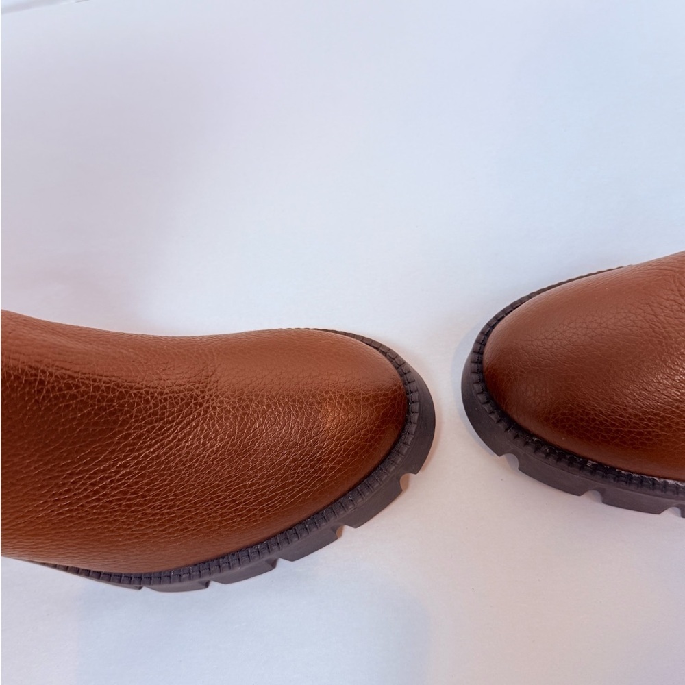 Coach Brown Cindy Pebbled Leather Riding Boot NEW - Picture 5 of 13