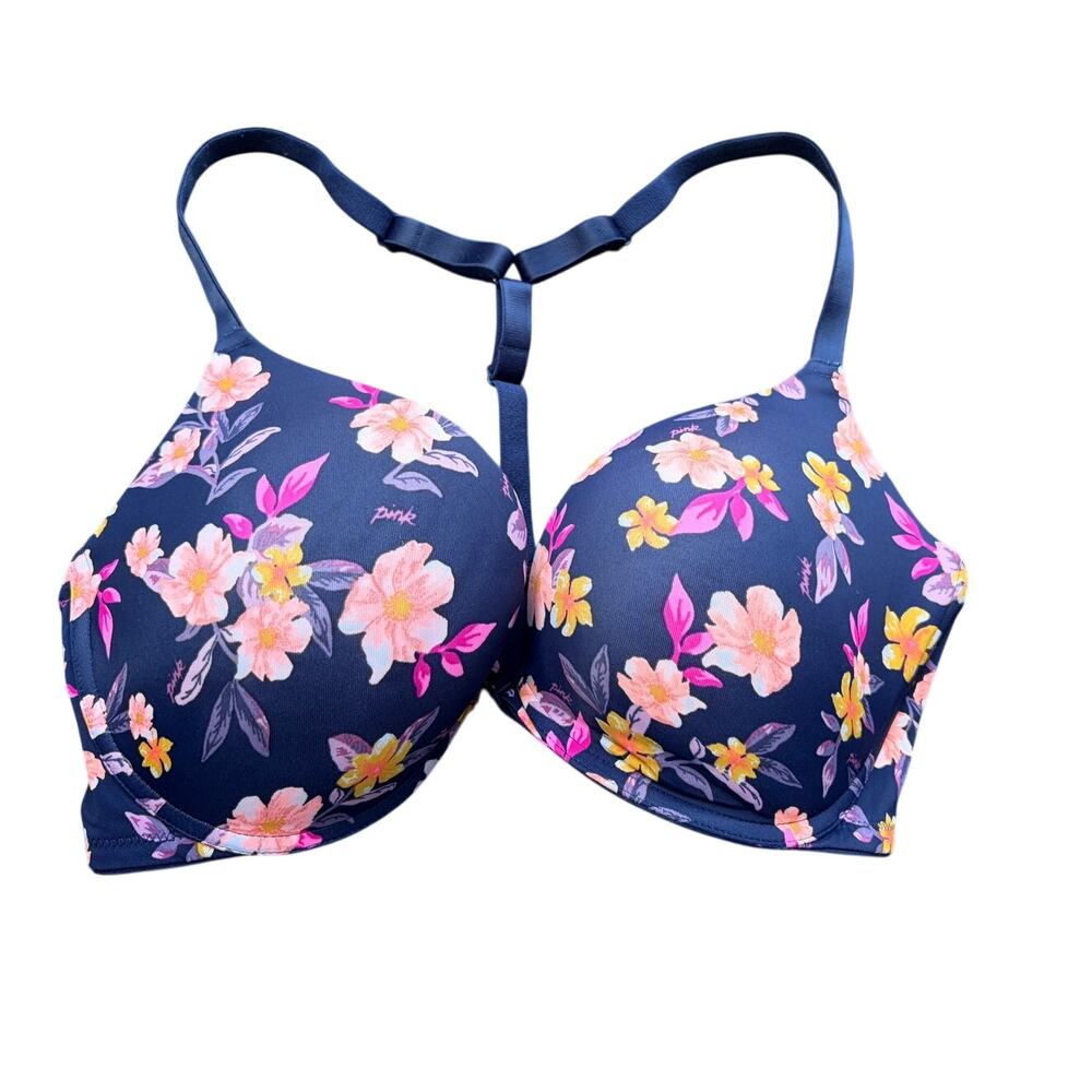 Victoria Secret Pink Floral Push-Up Bra 36DD