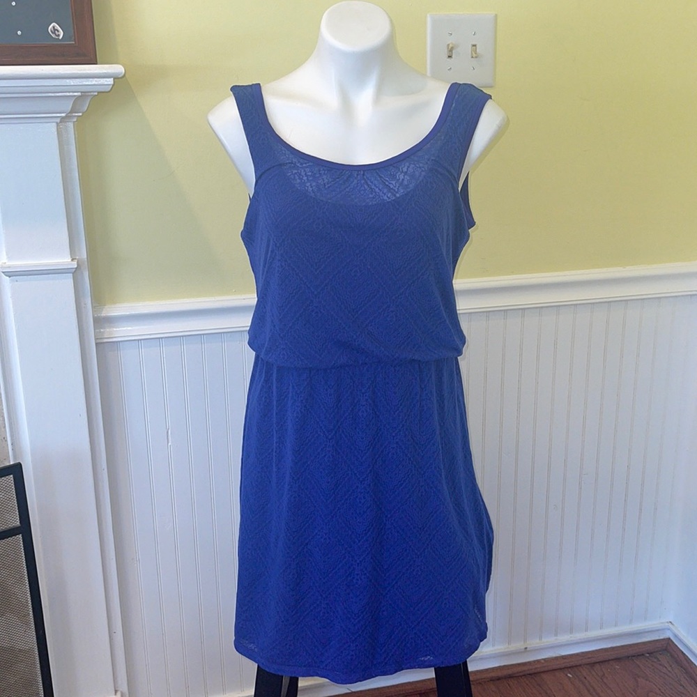 prAna Ladies Mika Dress. Cobalt Blue. Size medium.