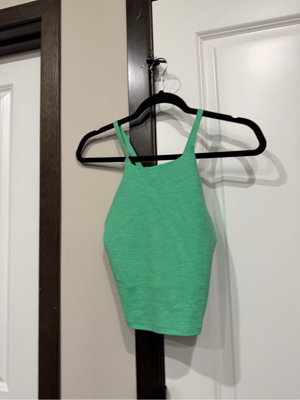 Outdoor Voices Green High-Neck Camisole