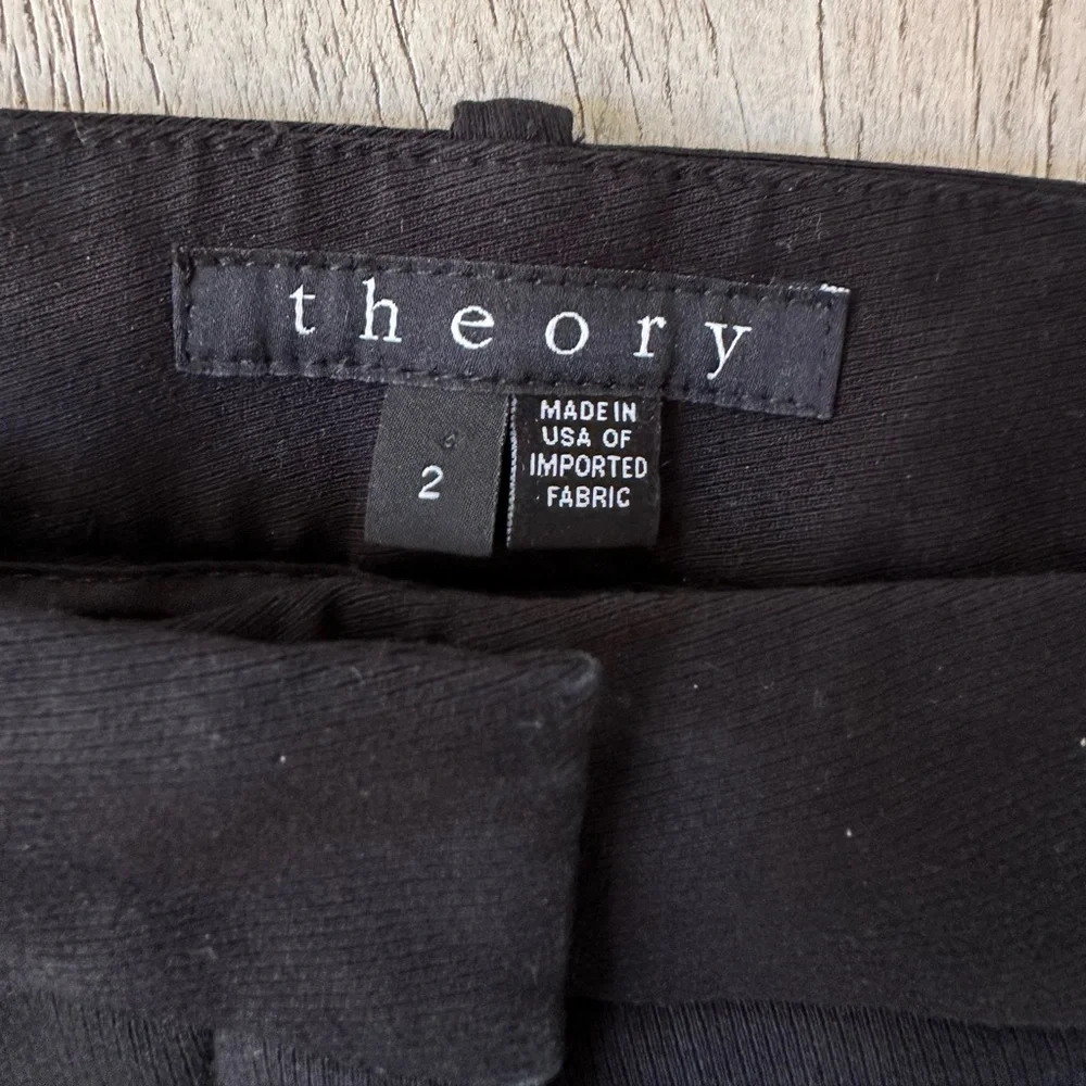 Theory Women’s Custom Max C Black Trousers - Size 2 - Picture 5 of 7