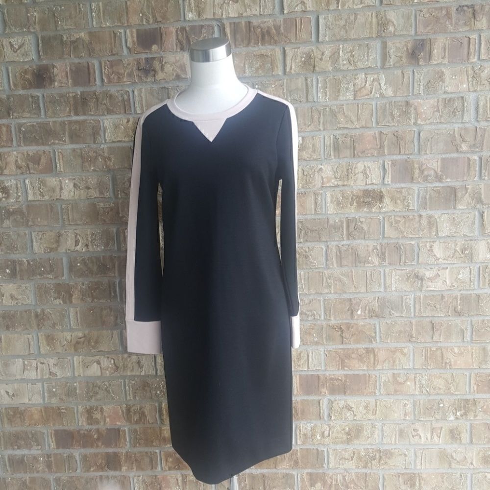 J. CREW Black &‎ Blush Dress - Size 6