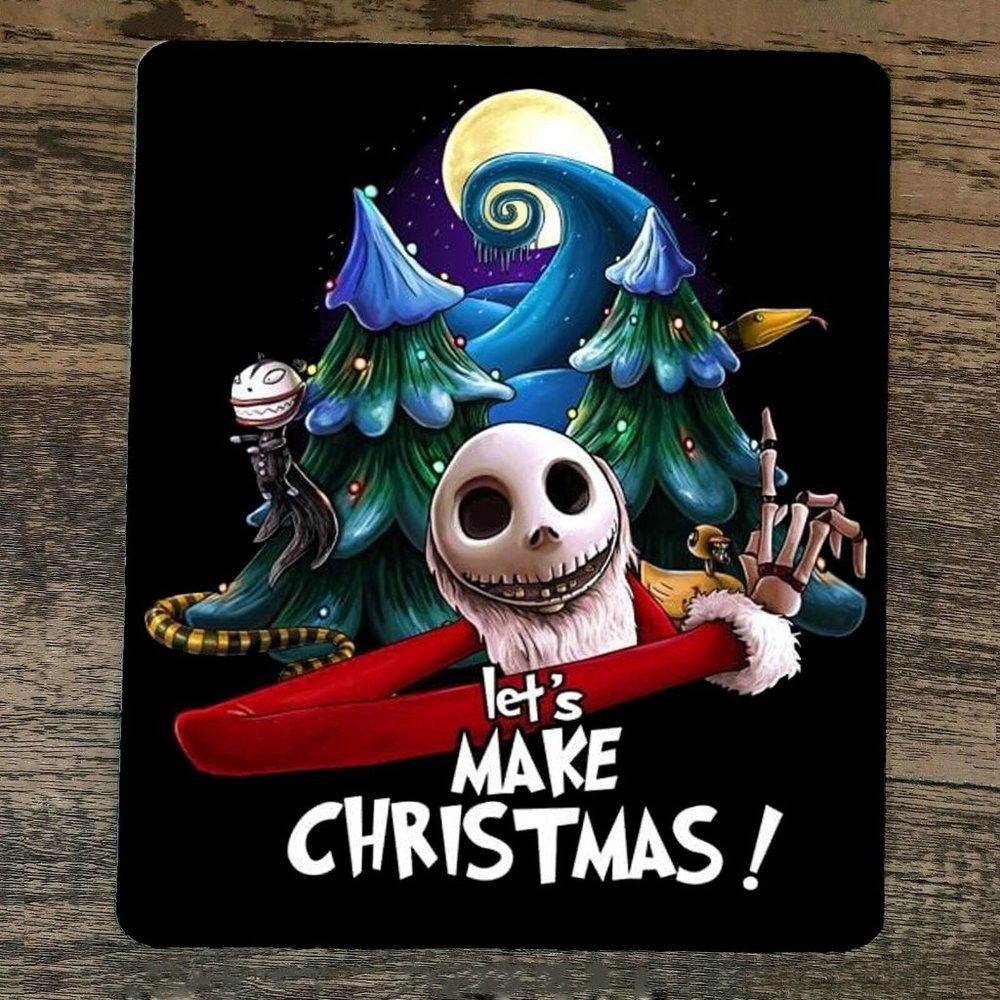 Mouse Pad Lets‎ Make Nightmares Before Christmas Xmas