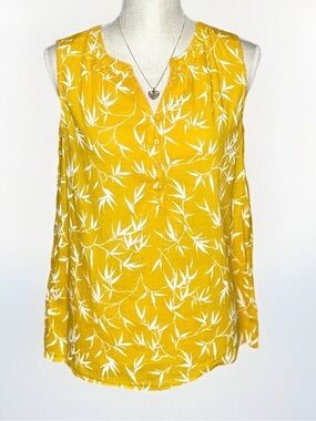 Liz Claiborne Sleeveless Blouse 100% Cotton Size S‎