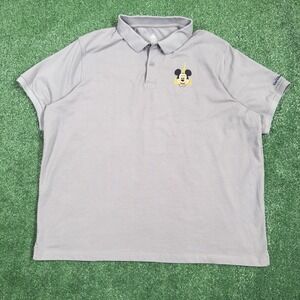 Disney Parks Walt Disney World 50th Anniversary Mickey Polo Shirt XXL Gray