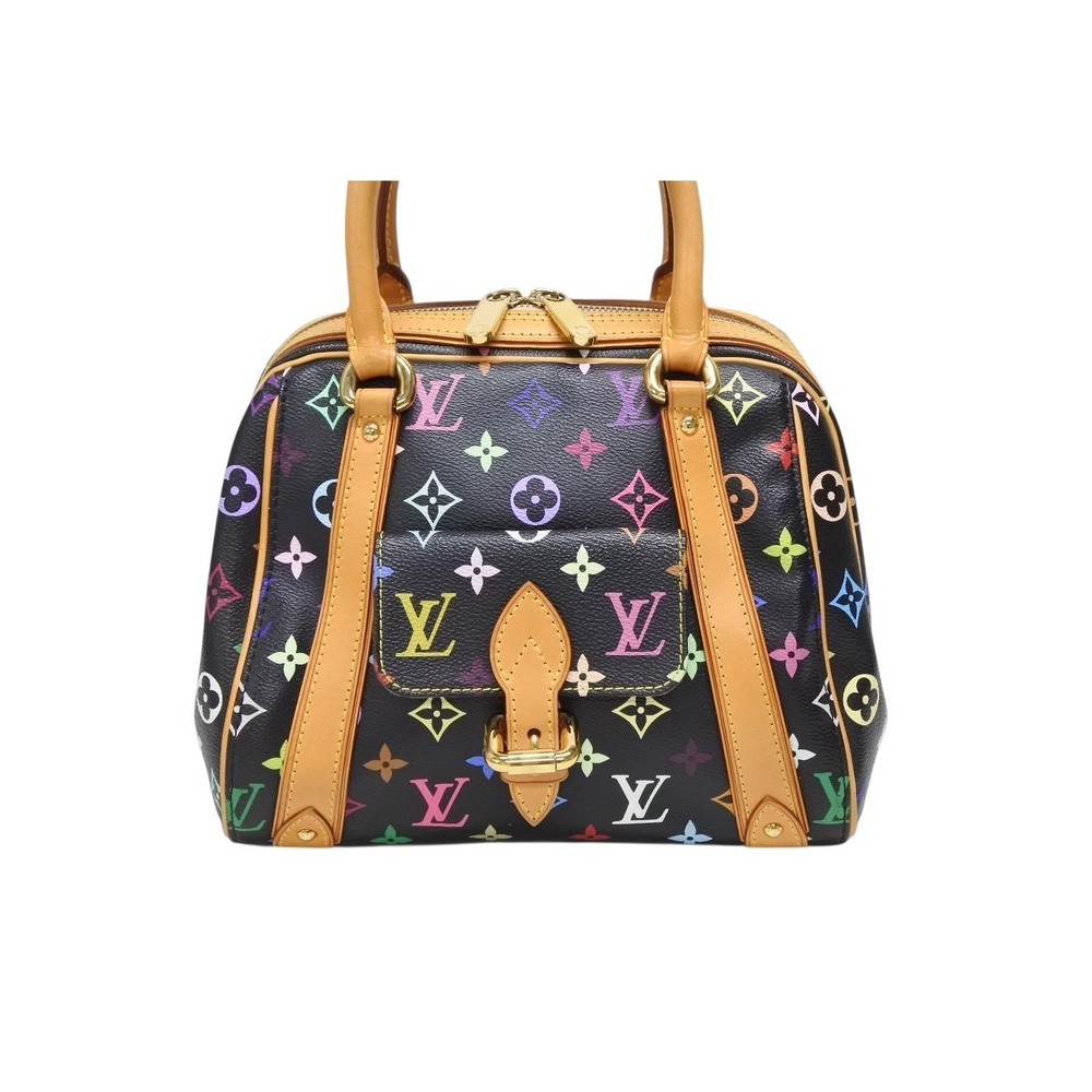 Louis Vuitton handbag Priscilla Multicolor Multicolore black Monogram