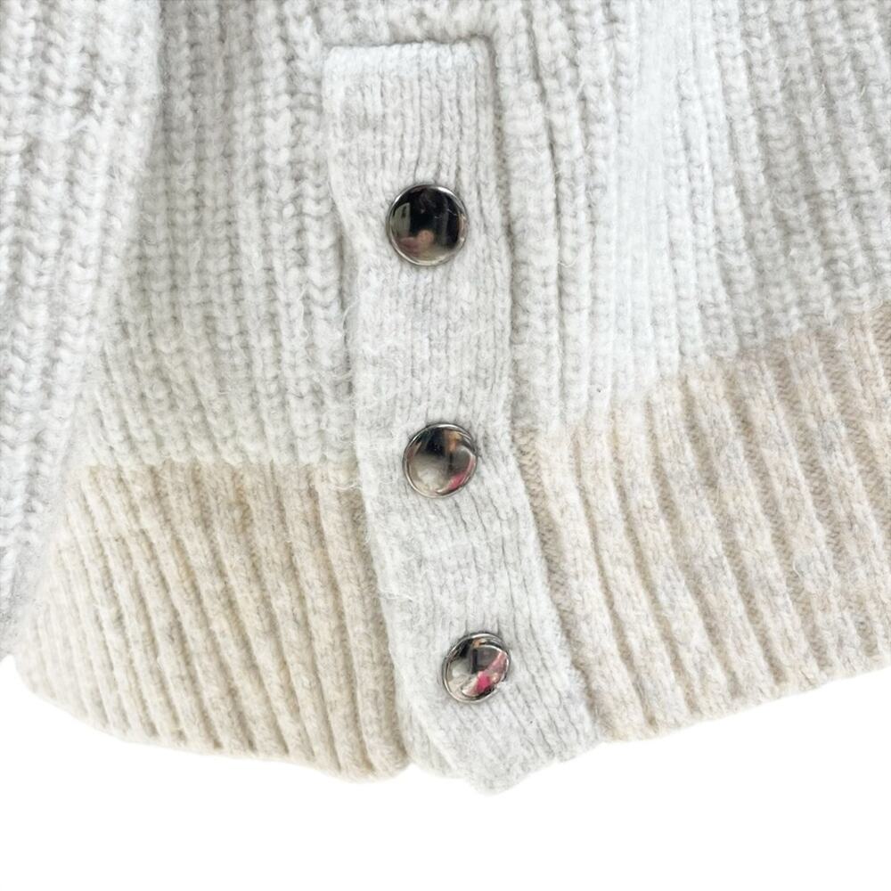BAILEY 44 Two-Toned Soft Ribbed Mock Neck Sweater w/ Side Snaps Size XS - Picture 4 of 8
