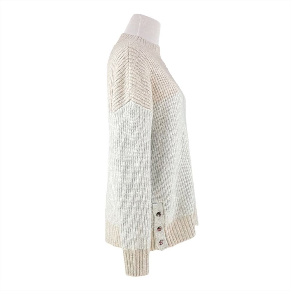 BAILEY 44 Two-Toned Soft Ribbed Mock Neck Sweater w/ Side Snaps Size XS - Picture 5 of 8