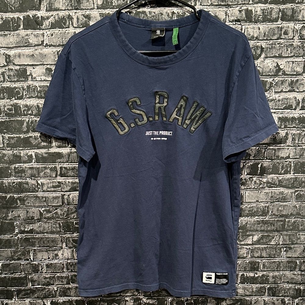 G-Star Raw Men's Navy Tee