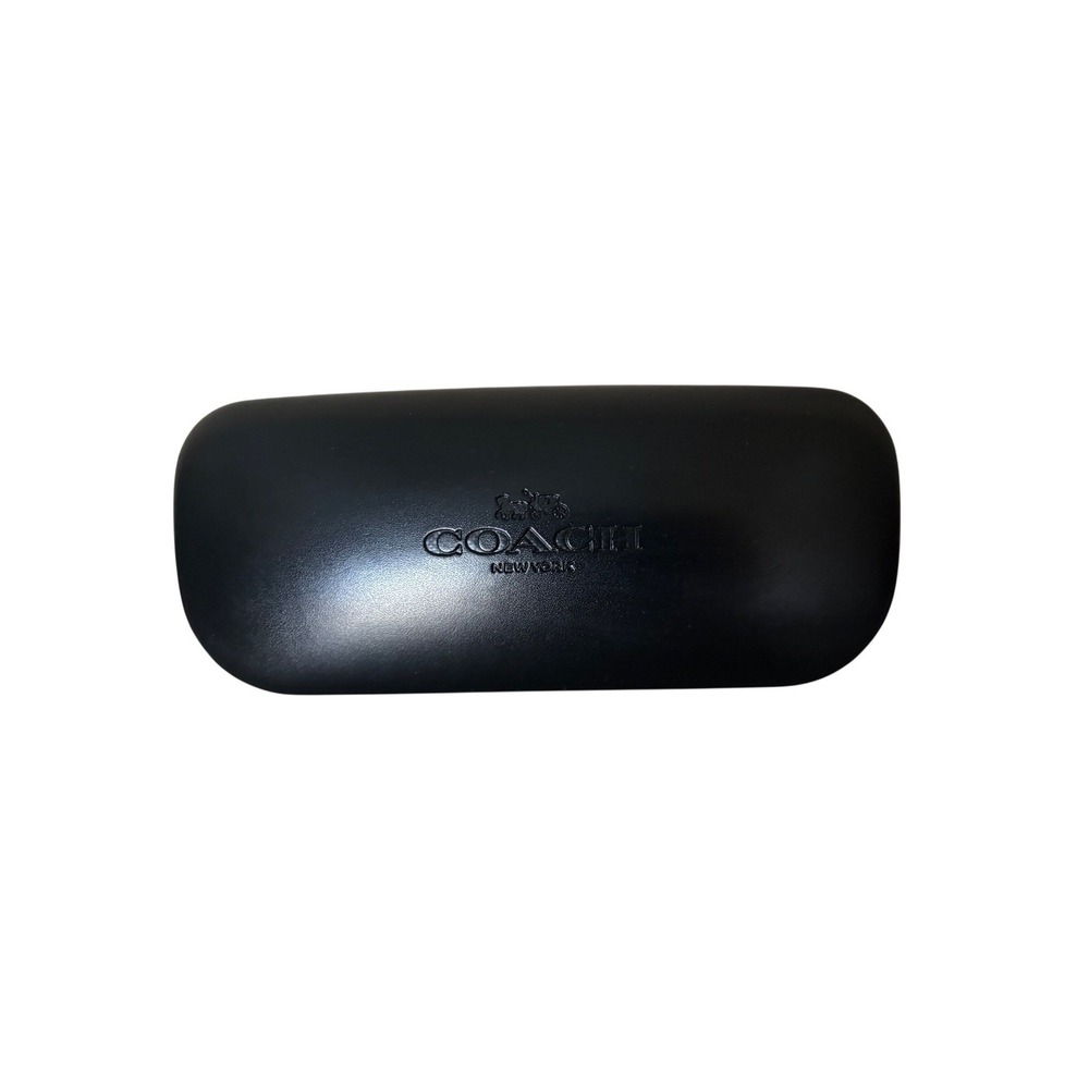 Coach Black Hard‎ Shell Eyeglass Case with Soft Interior and Cleaning Cloth