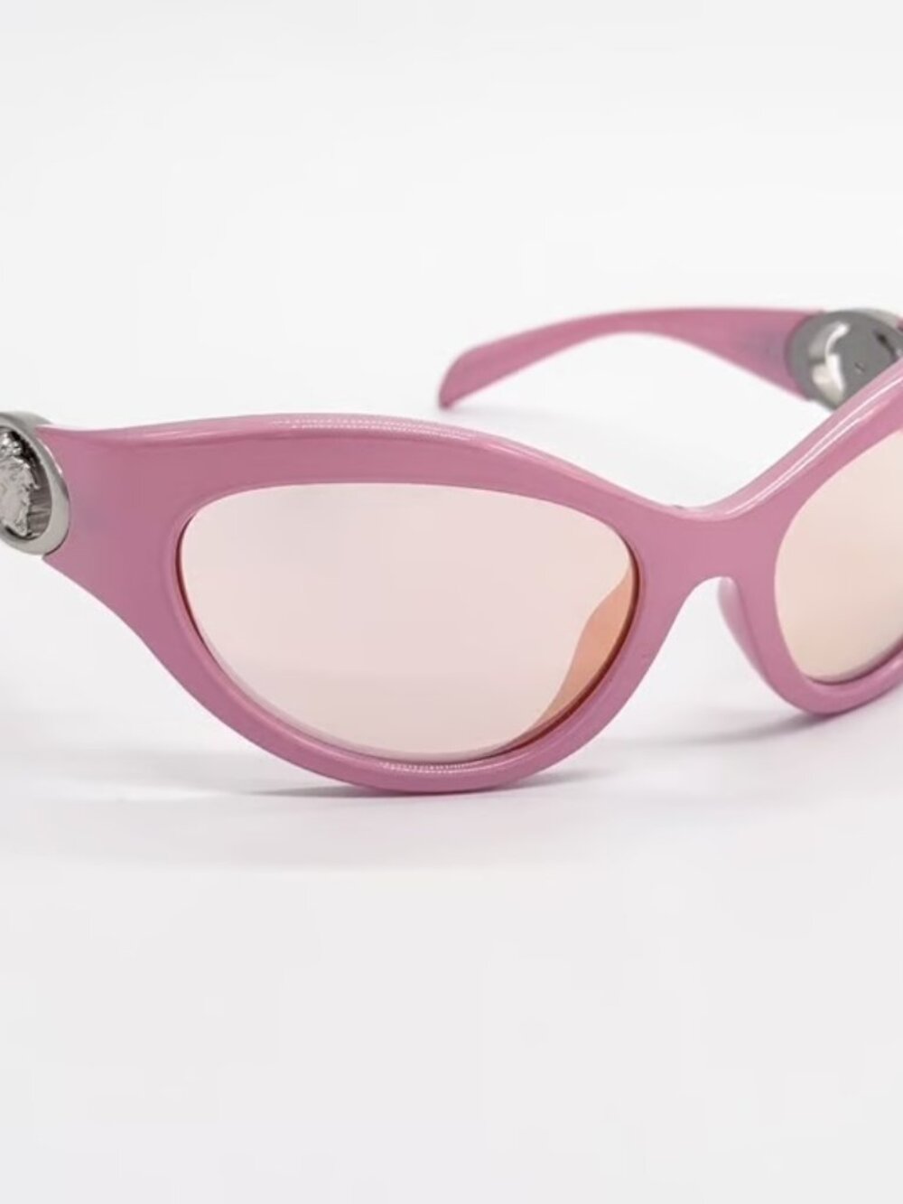 NEW VERSACE VE4485 5521/Z PINK ROSE GOLD MIRROR PINK LENS SUNGLASSES AUTHENTIC - Picture 4 of 10