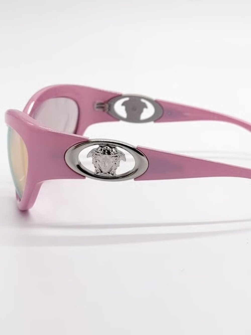 NEW VERSACE VE4485 5521/Z PINK ROSE GOLD MIRROR PINK LENS SUNGLASSES AUTHENTIC - Picture 6 of 10
