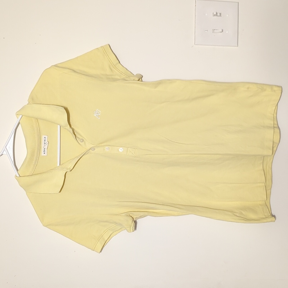 Aeropostale woman's Yellow polo shirt size XL