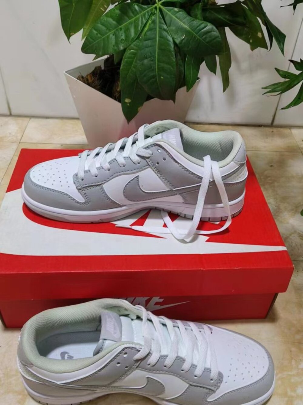 NIKE DUNK LOW RETRO ‘GREY FOG’ SNEAKERS( - Picture 4 of 10