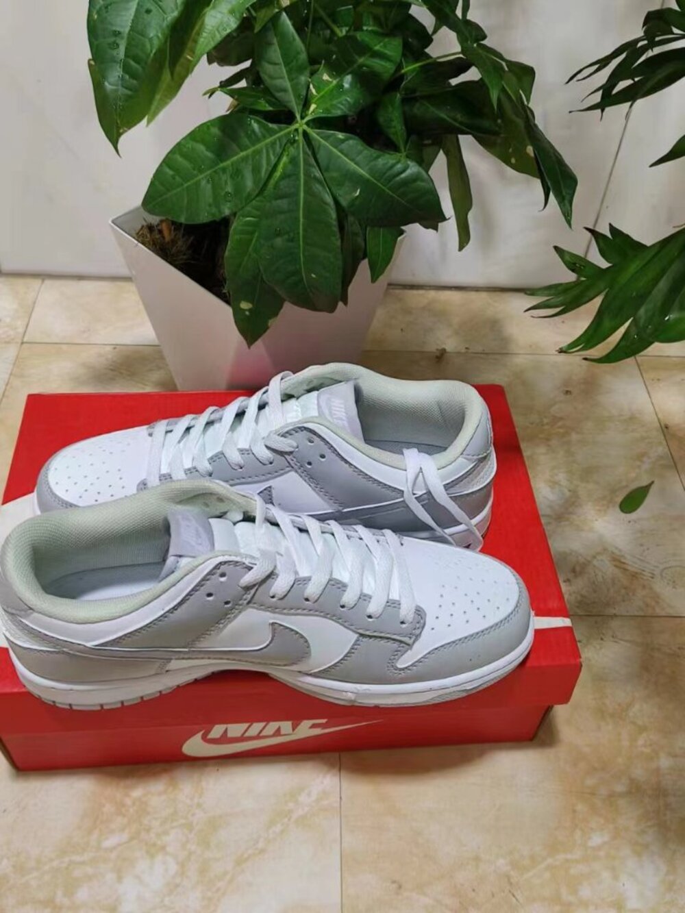 NIKE DUNK LOW RETRO ‘GREY FOG’ SNEAKERS( - Picture 2 of 10