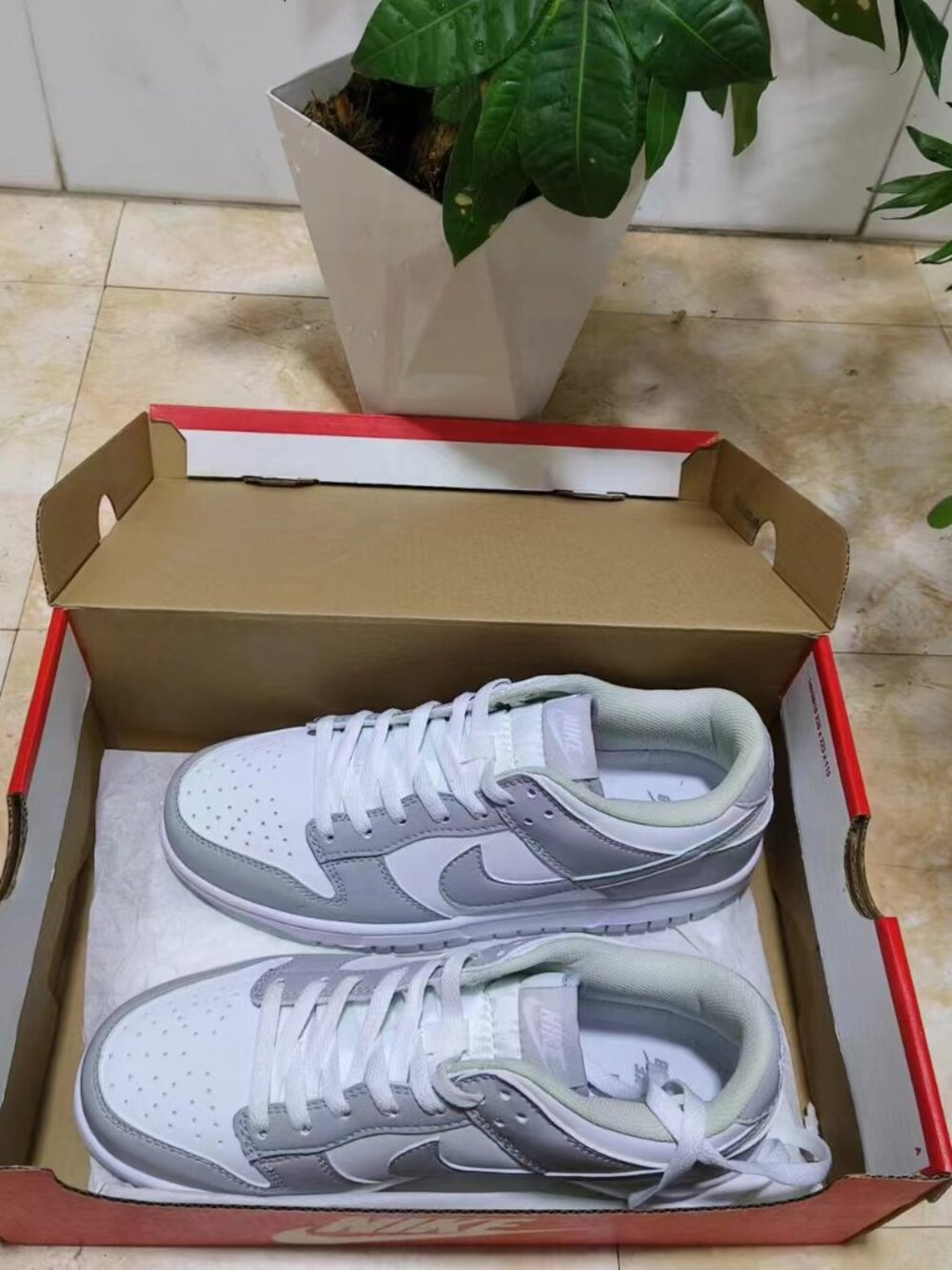 NIKE DUNK LOW RETRO ‘GREY FOG’ SNEAKERS( - Picture 6 of 10