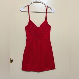 Red Strappy Mini Dress