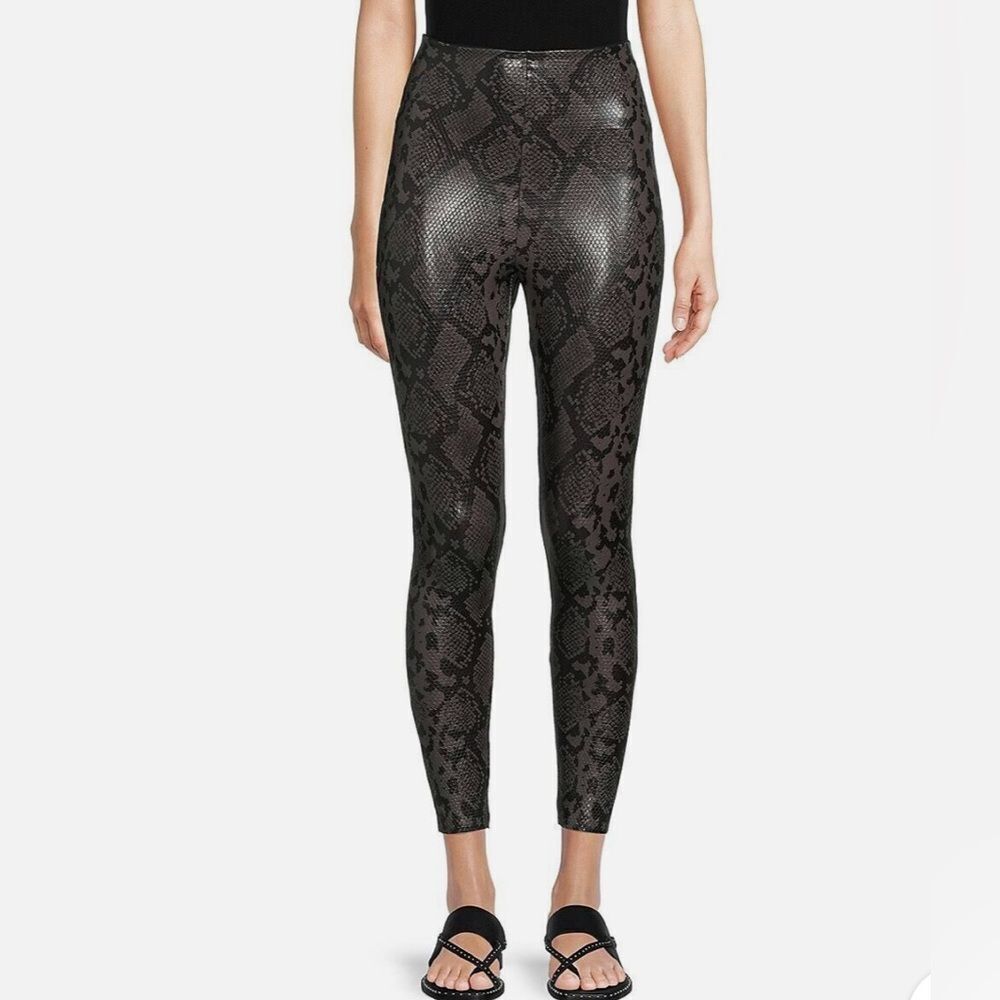 Commando Black Snakeskin Leggings