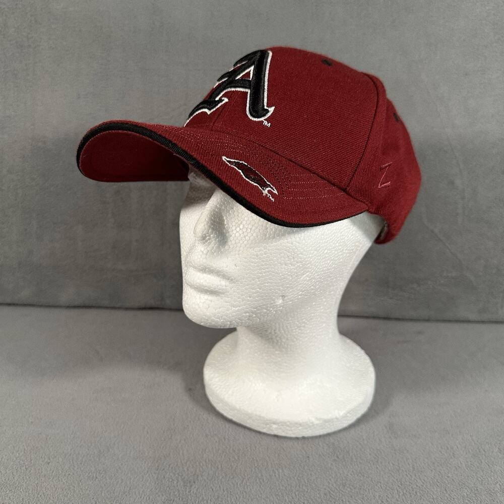 Zephyr Arkansas Razorbacks Red Adjustable Strapback Hat NCAA Cap