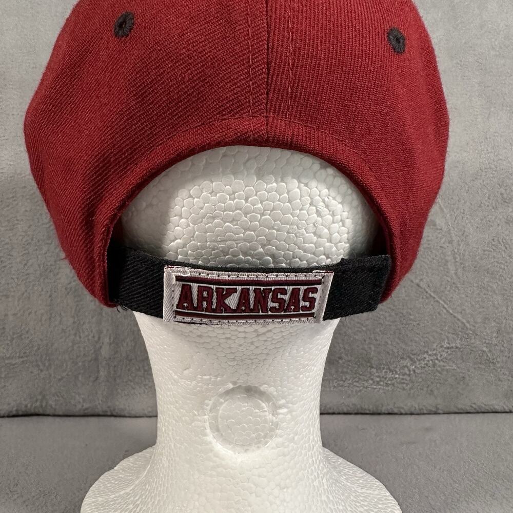 Zephyr Arkansas Razorbacks Red Adjustable Strapback Hat NCAA Cap - Picture 5 of 9