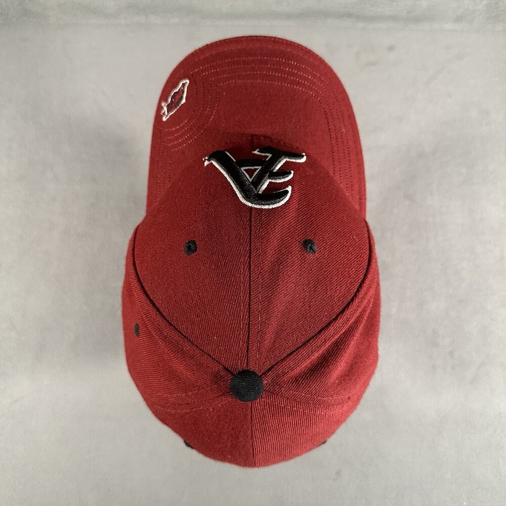 Zephyr Arkansas Razorbacks Red Adjustable Strapback Hat NCAA Cap - Picture 6 of 9